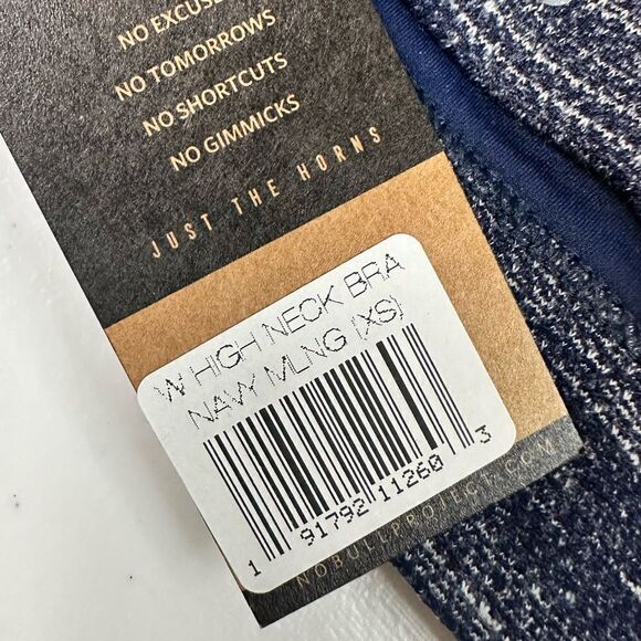 NWT NOBULL Women’s Blue High Neck Halter Style Sports Bra CrossFit- Size XS - Picture 5 of 9